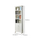 Wooden Closed Back Bookcase Standard Contemporary Bookshelf with Shelves