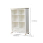 Wooden Closed Back Bookcase Standard Contemporary Bookshelf with Shelves