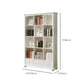 Wooden Closed Back Bookcase Standard Contemporary Bookshelf with Shelves