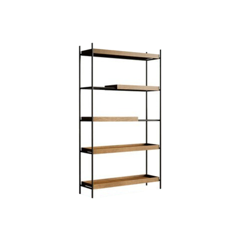 Contemporary Wooden Bookshelf Open Back Etagere Bookcase with Shelves Clearhalo 'Bookcases' 'furn' 'furn_bookcases' 'Furniture' 'Office Furniture' 6584789