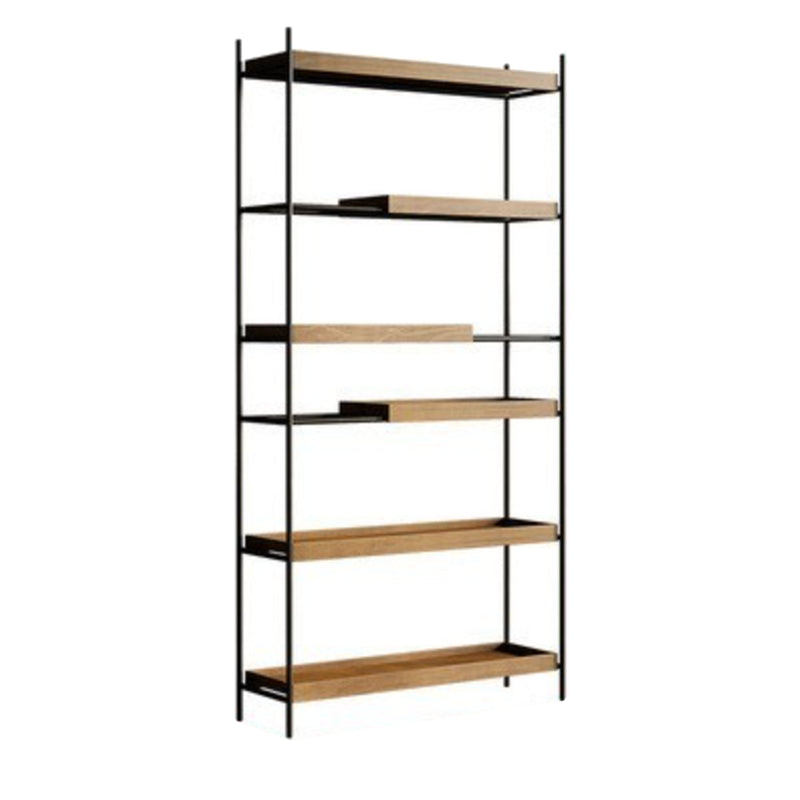 Contemporary Wooden Bookshelf Open Back Etagere Bookcase with Shelves Clearhalo 'Bookcases' 'furn' 'furn_bookcases' 'Furniture' 'Office Furniture' 6584790