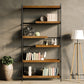 Contemporary Wooden Bookshelf Open Back Etagere Bookcase with Shelves 35.4"L x 11.8"W x 78.7"H Clearhalo 'Bookcases' 'furn' 'furn_bookcases' 'Furniture' 'Office Furniture' 6584792