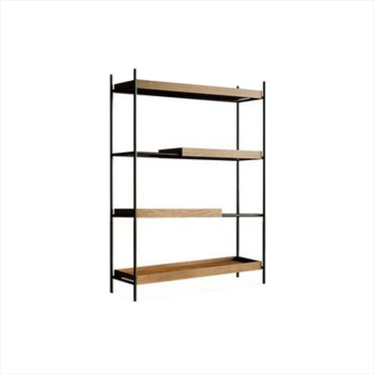 Contemporary Wooden Bookshelf Open Back Etagere Bookcase with Shelves 59.1"L x 11.8"W x 51.2"H Clearhalo 'Bookcases' 'furn' 'furn_bookcases' 'Furniture' 'Office Furniture' 6584794