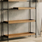 Contemporary Wooden Bookshelf Open Back Etagere Bookcase with Shelves Clearhalo 'Bookcases' 'furn' 'furn_bookcases' 'Furniture' 'Office Furniture' 6584796