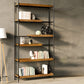 Contemporary Wooden Bookshelf Open Back Etagere Bookcase with Shelves Clearhalo 'Bookcases' 'furn' 'furn_bookcases' 'Furniture' 'Office Furniture' 6584799