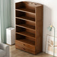 Contemporary Bamboo Bookcase Standard Closed Back Bookshelf with Shelves Clearhalo 'Bookcases' 'furn' 'furn_bookcases' 'Furniture' 'Office Furniture' 6584826