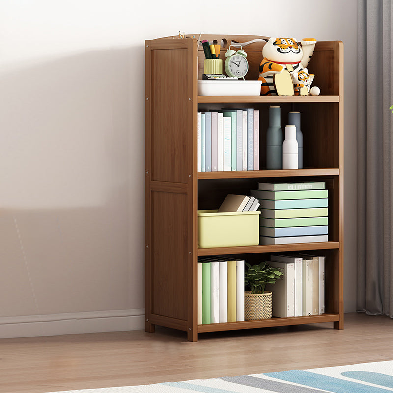 Contemporary Bamboo Bookcase Standard Closed Back Bookshelf with Shelves Drawer Not Included Clearhalo 'Bookcases' 'furn' 'furn_bookcases' 'Furniture' 'Office Furniture' 6584837