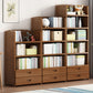 Contemporary Bamboo Bookcase Standard Closed Back Bookshelf with Shelves Clearhalo 'Bookcases' 'furn' 'furn_bookcases' 'Furniture' 'Office Furniture' 6584840