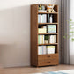 Contemporary Bamboo Bookcase Standard Closed Back Bookshelf with Shelves 2 Clearhalo 'Bookcases' 'furn' 'furn_bookcases' 'Furniture' 'Office Furniture' 6584846