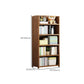 Contemporary Bamboo Bookcase Standard Closed Back Bookshelf with Shelves Clearhalo 'Bookcases' 'furn' 'furn_bookcases' 'Furniture' 'Office Furniture' 6584858