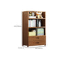 Contemporary Bamboo Bookcase Standard Closed Back Bookshelf with Shelves Clearhalo 'Bookcases' 'furn' 'furn_bookcases' 'Furniture' 'Office Furniture' 6584861