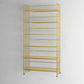 Glam Antique Finish Shelf Bookcase Metal Frame Bookshelf with Rectangular Shelves