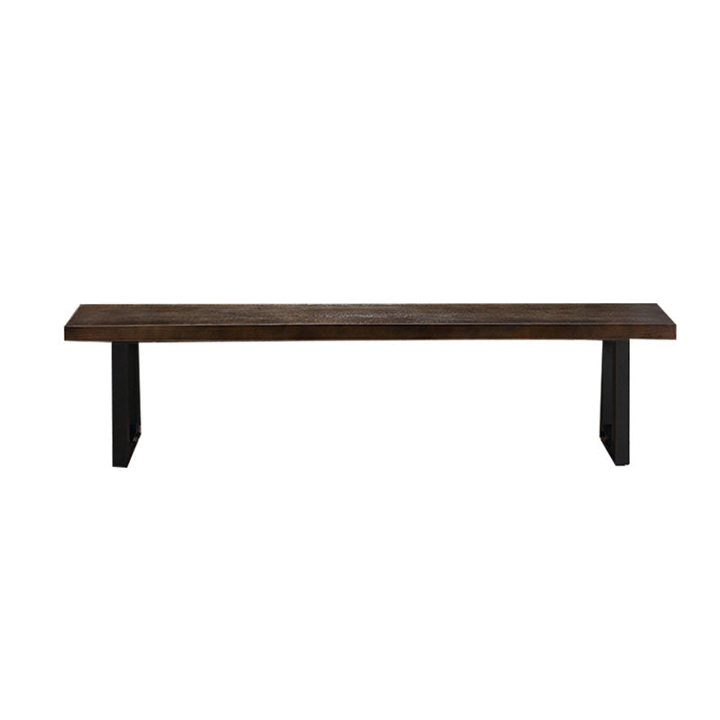 11.7-inch Width Solid Color Seating Bench Mid-Century Modern Rectangle Bench Clearhalo 'Benches' 'Chairs & Seating' 'furn' 'furn_benches' 'Furniture' 'Living Room Furniture' 6585067