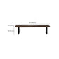 11.7-inch Width Solid Color Seating Bench Mid-Century Modern Rectangle Bench Clearhalo 'Benches' 'Chairs & Seating' 'furn' 'furn_benches' 'Furniture' 'Living Room Furniture' 6585076