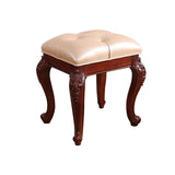 Mid-Century Modern Ottoman Faux Leather Upholstered Tufted Rectangle Ottoman Clearhalo 'furn' 'furn_ottomans_poufs' 'Furniture' 'Living Room Furniture' 'Ottomans & Poufs' 'ottomans_poufs' 6586304