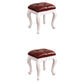 Mid-Century Modern Ottoman Faux Leather Upholstered Tufted Rectangle Ottoman Reddish Brown 2 Piece Set White Clearhalo 'furn' 'furn_ottomans_poufs' 'Furniture' 'Living Room Furniture' 'Ottomans & Poufs' 'ottomans_poufs' 6586311