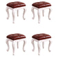 Mid-Century Modern Ottoman Faux Leather Upholstered Tufted Rectangle Ottoman Reddish Brown 4 Piece Set White Clearhalo 'furn' 'furn_ottomans_poufs' 'Furniture' 'Living Room Furniture' 'Ottomans & Poufs' 'ottomans_poufs' 6586313