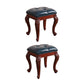 Mid-Century Modern Ottoman Faux Leather Upholstered Tufted Rectangle Ottoman Blue 2 Piece Set Brown Clearhalo 'furn' 'furn_ottomans_poufs' 'Furniture' 'Living Room Furniture' 'Ottomans & Poufs' 'ottomans_poufs' 6586325