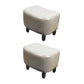 Nailhead Trim Ottoman Leather Special Shape Contrast Color Stain Resistant Ottoman Grey 2 Piece Set Clearhalo 'furn' 'furn_ottomans_poufs' 'Furniture' 'Living Room Furniture' 'Ottomans & Poufs' 'ottomans_poufs' 6586369