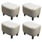 Nailhead Trim Ottoman Leather Special Shape Contrast Color Stain Resistant Ottoman Grey 4 Piece Set Clearhalo 'furn' 'furn_ottomans_poufs' 'Furniture' 'Living Room Furniture' 'Ottomans & Poufs' 'ottomans_poufs' 6586370