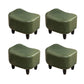 Nailhead Trim Ottoman Leather Special Shape Contrast Color Stain Resistant Ottoman Green 4 Piece Set Clearhalo 'furn' 'furn_ottomans_poufs' 'Furniture' 'Living Room Furniture' 'Ottomans & Poufs' 'ottomans_poufs' 6586380
