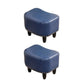 Nailhead Trim Ottoman Leather Special Shape Contrast Color Stain Resistant Ottoman Blue 2 Piece Set Clearhalo 'furn' 'furn_ottomans_poufs' 'Furniture' 'Living Room Furniture' 'Ottomans & Poufs' 'ottomans_poufs' 6586393