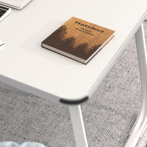 Engineered Wood Contemporary Writing Desk Bedroom Office Desk with White Legs Clearhalo 'furn' 'furn_office_desk' 'Furniture' 'Office Desks' 'Office Furniture' 'office_desk' 6586652