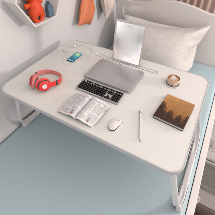 Engineered Wood Contemporary Writing Desk Bedroom Office Desk with White Legs Clearhalo 'furn' 'furn_office_desk' 'Furniture' 'Office Desks' 'Office Furniture' 'office_desk' 6586660