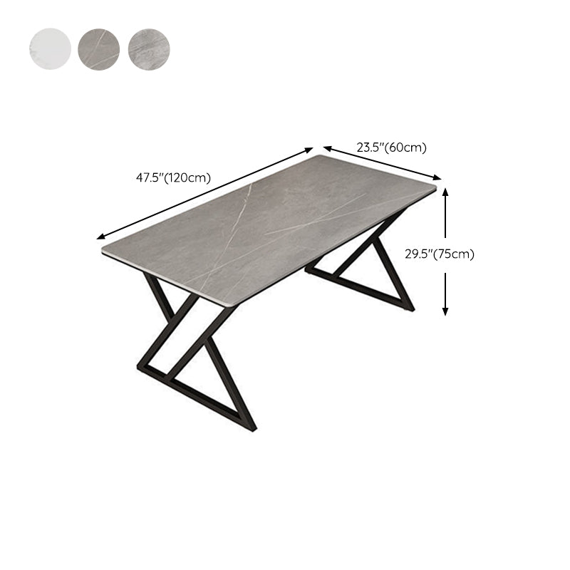 Scrivania da ufficio in pietra industriale 29.53 "scrivania rettangolare alta