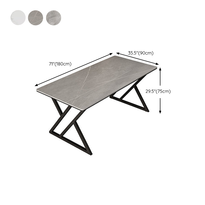 Scrivania da ufficio in pietra industriale 29.53 "scrivania rettangolare alta