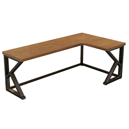 Scrivania di scrittura a casa contemporanea scrivania in legno massiccio con gambe