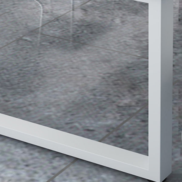 Eigentijdse kantoorbureau gefabriceerd hout rechthoek schrijfbureau