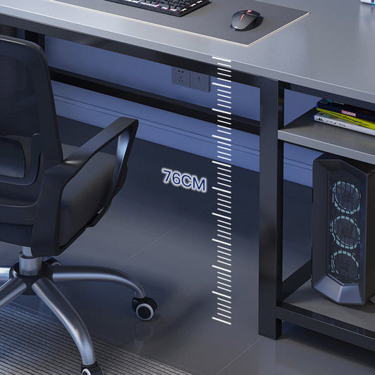 23,4 inch W Modern Office Desk Fabricage Wood Rectangle Computer Desk