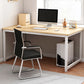 Contemporary Rectangular Computer Desk H-Shape Office Desk with Metal Legs