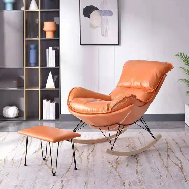 Chaise de planeur moderne chaise à bascule amovible à bouton-bouton à bascule