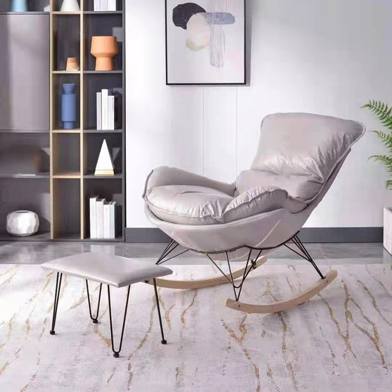 Chaise de planeur moderne chaise à bascule amovible à bouton-bouton à bascule