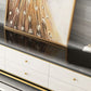 Glam Glass Stand Console Drawers Included Media Console with Legs for Living Room Clearhalo 'furn' 'furn_tv_stands_entertainment_centers' 'Furniture' 'Living Room Furniture' 'TV Stands & Entertainment Centers' 'TV Stands & Media Storage Furniture' 'tv_stands_entertainment_centers' 6587312