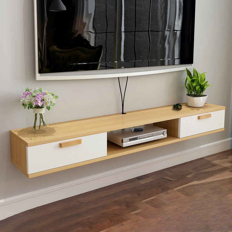 Scandinavian TV Media Stand Wall-mounted TV Media Console with Drawers Clearhalo 'furn' 'furn_tv_stands_entertainment_centers' 'Furniture' 'Living Room Furniture' 'TV Stands & Entertainment Centers' 'TV Stands & Media Storage Furniture' 'tv_stands_entertainment_centers' 6587389