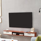 Scandinavian TV Media Stand Wall-mounted TV Media Console with Drawers 47"L x 9.5"W x 6"H Cherry Clearhalo 'furn' 'furn_tv_stands_entertainment_centers' 'Furniture' 'Living Room Furniture' 'TV Stands & Entertainment Centers' 'TV Stands & Media Storage Furniture' 'tv_stands_entertainment_centers' 6587398