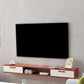 Scandinavian TV Media Stand Wall-mounted TV Media Console with Drawers 67"L x 9.5"W x 6"H Cherry Clearhalo 'furn' 'furn_tv_stands_entertainment_centers' 'Furniture' 'Living Room Furniture' 'TV Stands & Entertainment Centers' 'TV Stands & Media Storage Furniture' 'tv_stands_entertainment_centers' 6587401
