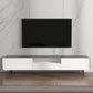 Support multimédia TV rectangulaire, meuble TV moderne avec étagères et tiroir