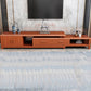 Antique TV Media Stand Oak TV Console with Drawers for Living Room