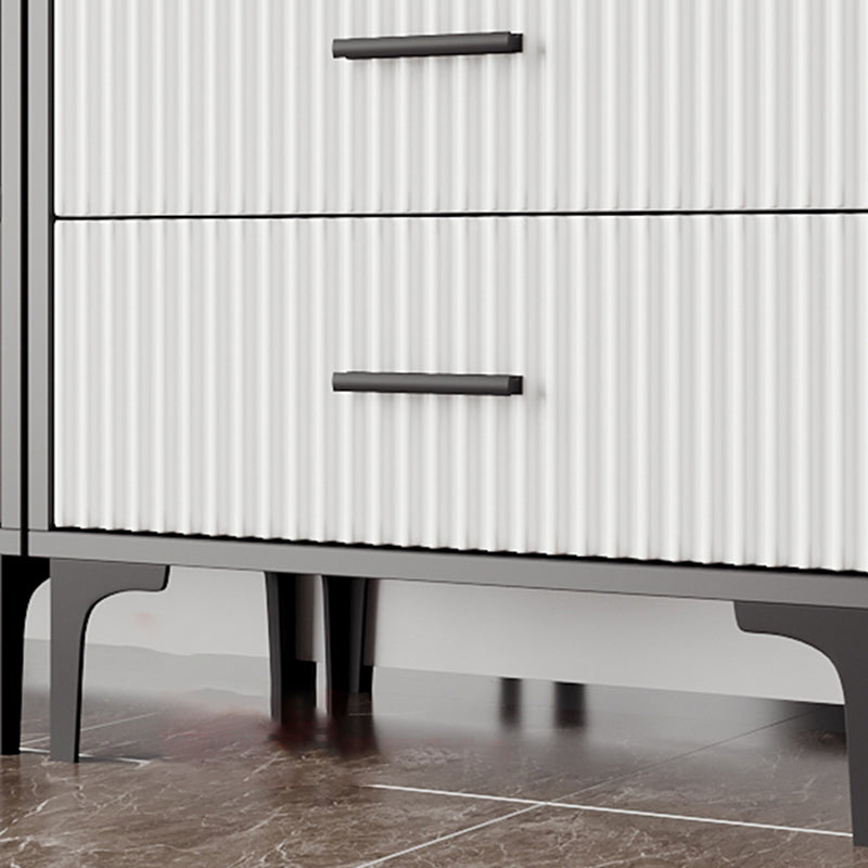 Contemporary Display Stand Faux Wood Storage Cabinet for Dining Room