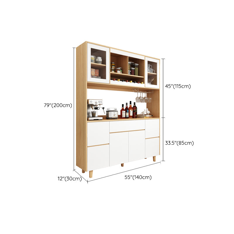 Armadio da pranzo a pranzo contemporaneo per la pranzo in legno per sala da pranzo
