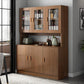 Modern Wood Dining Hutch Glass Doors Display Cabinet with Doors for Dining Room Clearhalo 'Display & China Cabinets' 'display_china_cabinets' 'furn' 'furn_display_china_cabinets' 'Furniture' 'Kitchen & Dining Furniture' 6588434
