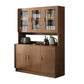 Modern Wood Dining Hutch Glass Doors Display Cabinet with Doors for Dining Room Clearhalo 'Display & China Cabinets' 'display_china_cabinets' 'furn' 'furn_display_china_cabinets' 'Furniture' 'Kitchen & Dining Furniture' 6588443
