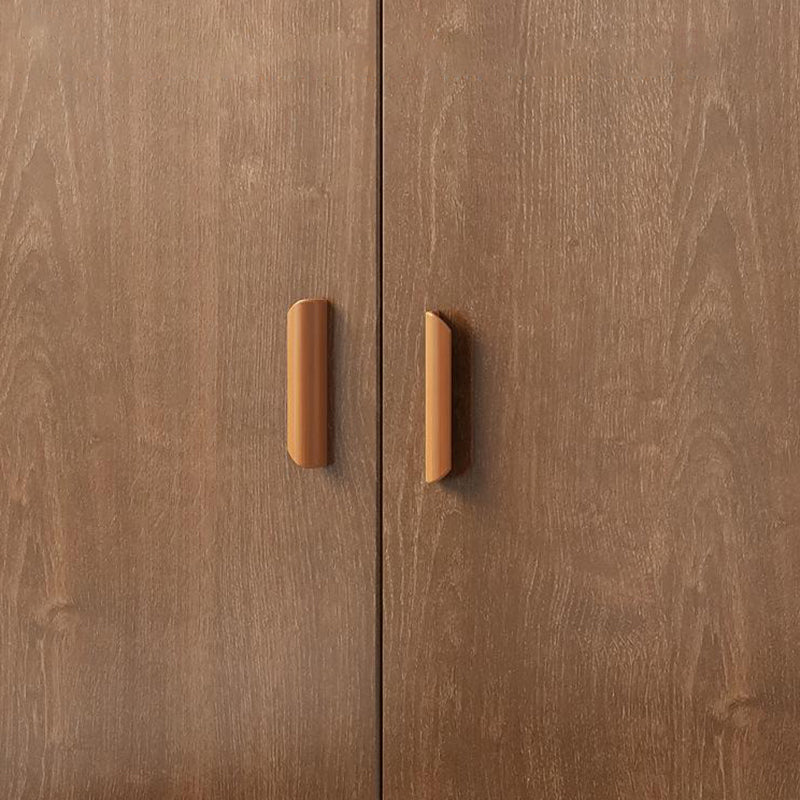 Modern Wood Dining Hutch Glass Doors Display Cabinet with Doors for Dining Room Clearhalo 'Display & China Cabinets' 'display_china_cabinets' 'furn' 'furn_display_china_cabinets' 'Furniture' 'Kitchen & Dining Furniture' 6588445