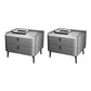2 Drawers Modern Accent Table Nightstand Antique Finish Bed Nightstand