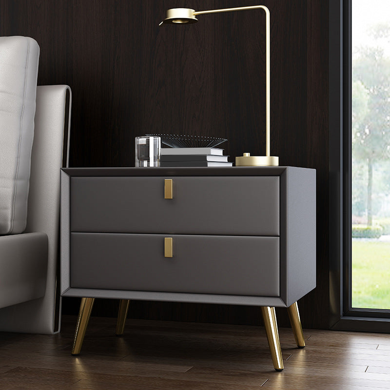 Mesa de noche contemporánea de la cama de madera sólida para el dormitorio