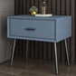 Contemporary Bed Nightstand Solid Wood Bedside Cabinet with Drawer Light Blue 1 Piece Clearhalo 'Bedroom Furniture' 'furn' 'furn_night_stand' 'Furniture' 'night_stand' 'Nightstands' 6589120